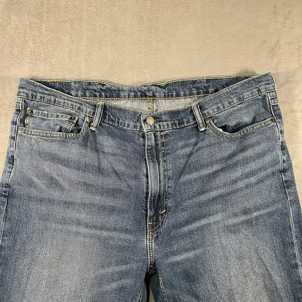 Levi’s 514 Jeans Blue Men’s 42x30 Straight Fit Mid Wash Denim
